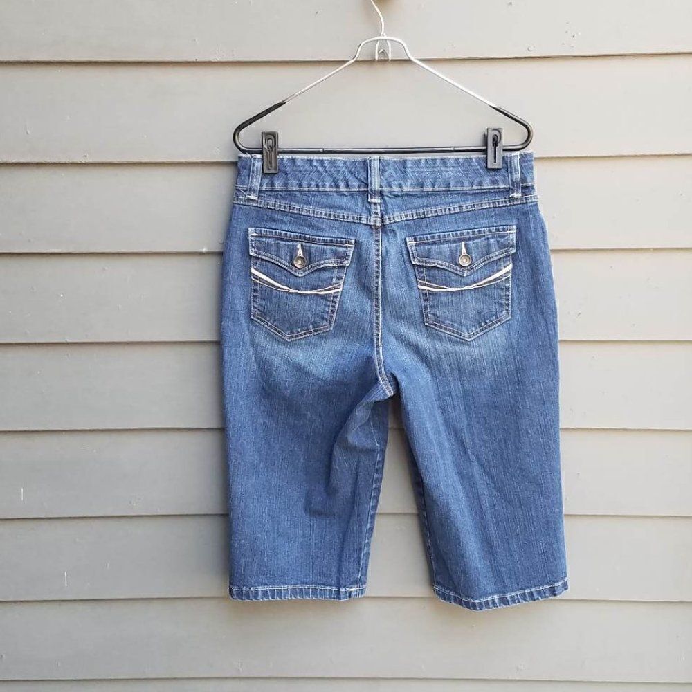 Code Bleu Brigitte Capris Jeans check Measurements - Picture 6 of 7